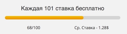каждая 101 ставка на киберспорт бесплатно