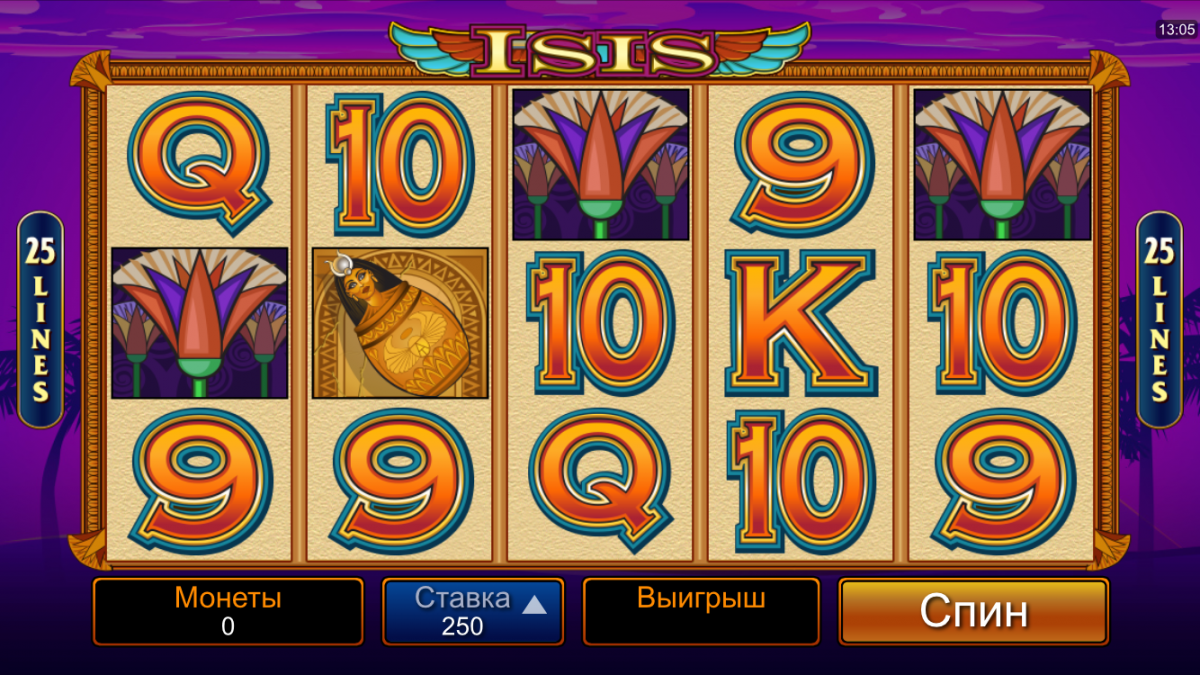 Игра ISIS в мобильном казино Кристалл