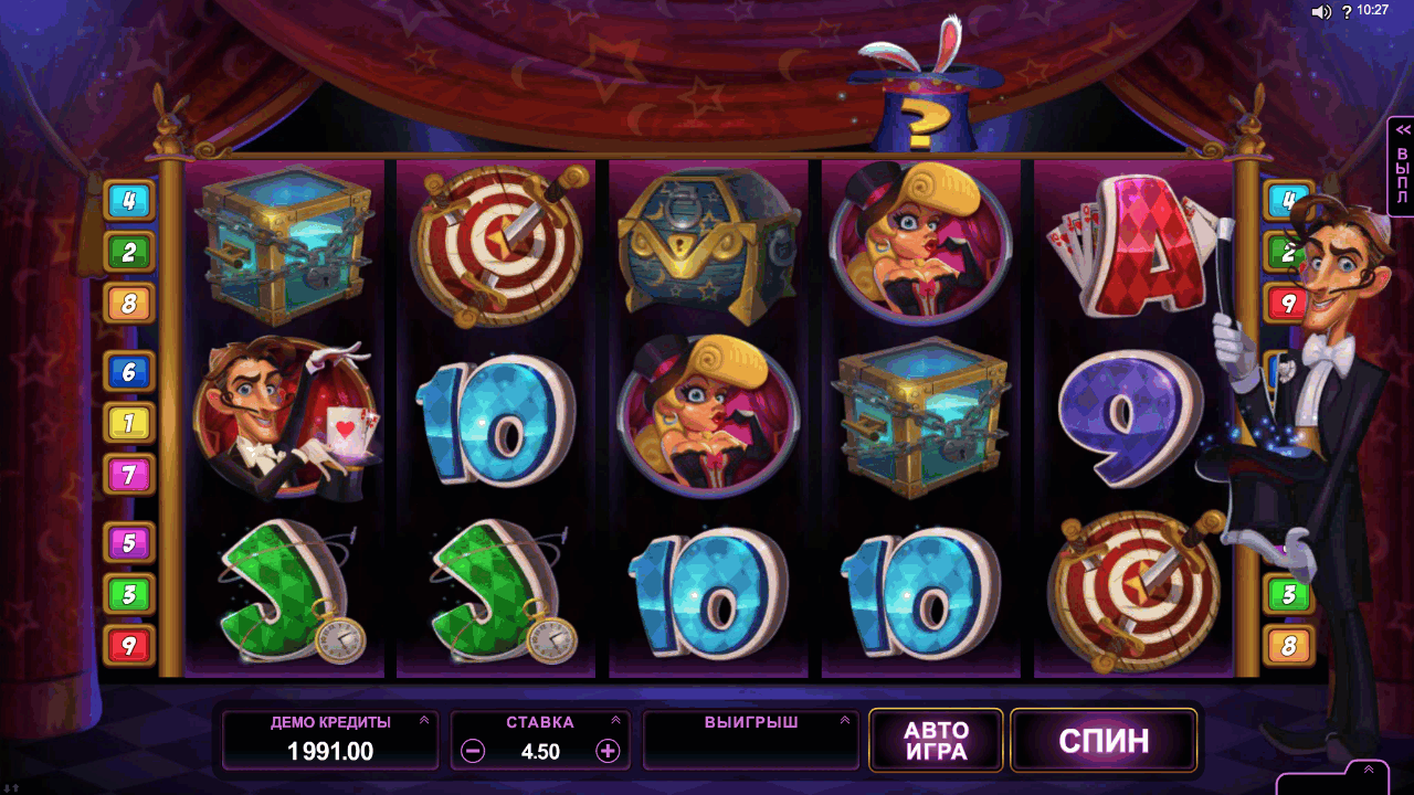 Игровой слот «Rabbit In The Hat» в КазиноМИРА Slot Rabbit in the Hat casino mira