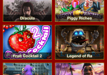 Главное лобби мобильного клиента MaxBetSlots Main lobby casino Max Bet Slots