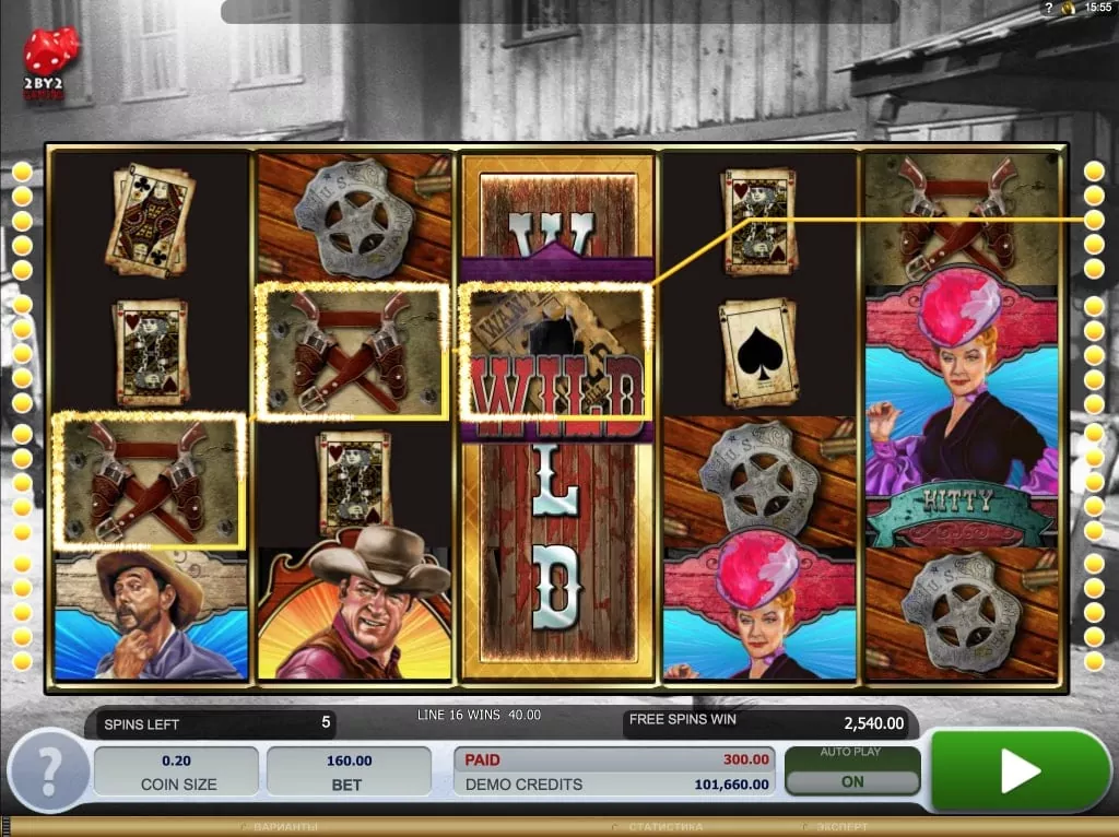 Игровой слот Gunsmoke в казино Play Fortuna slot Gunsmoke in casino Play Fortuna